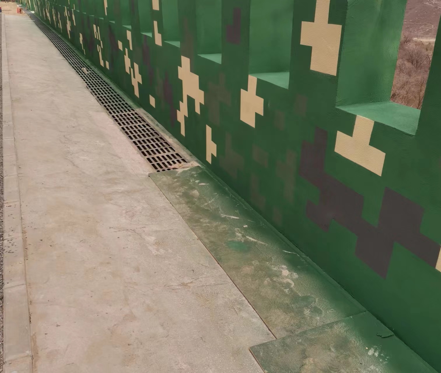 山西围墙迷彩喷涂,数迷彩漆